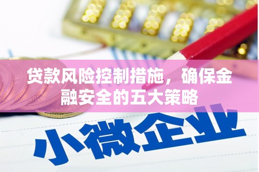北海贷款风险控制措施，确保金融安全的五大策略