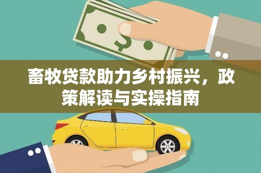 北海畜牧贷款助力乡村振兴，政策解读与实操指南