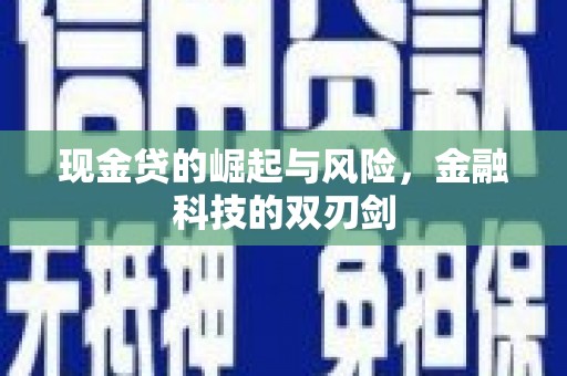 北海现金贷的崛起与风险，金融科技的双刃剑