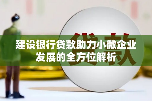 北海建设银行贷款助力小微企业发展的全方位解析