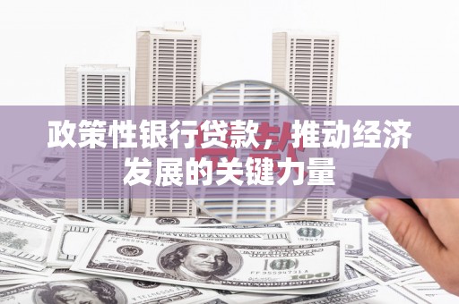 北海政策性银行贷款，推动经济发展的关键力量